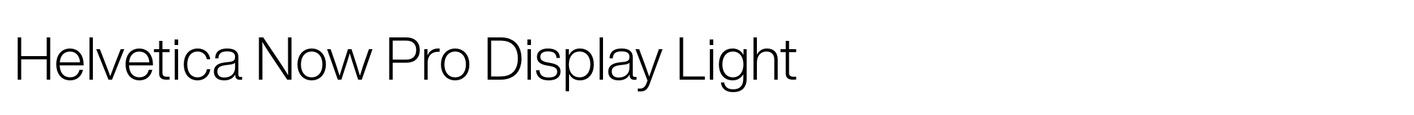Helvetica Now Pro Display Light image